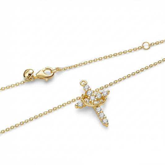 Collar de Cruz con Corona