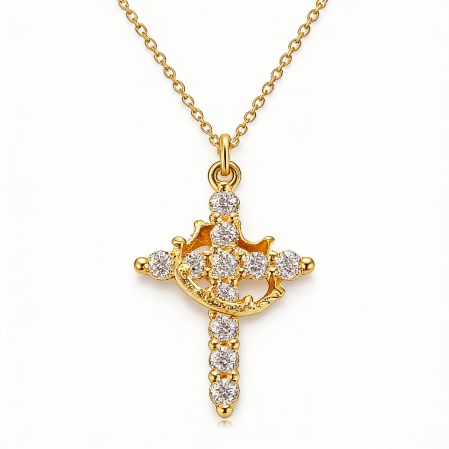 Collar de Cruz con Corona