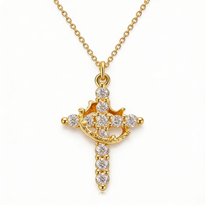 Collar de Cruz con Corona